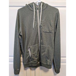 Vuori Movement Zip-up Hoodie, Green Heather, Medium, EUC